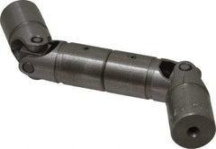 Lovejoy - 7/8" Bore Depth, 768 In/Lbs. Torque, DD-Type Double Universal Joint - 3/8" Inside x 3/4" Outside Diam, 5-3/8" OAL - Exact Industrial Supply