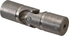 Lovejoy - 7/8" Bore Depth, 512 In/Lbs. Torque, D-Type Single Universal Joint - 3/8" Inside x 3/4" Outside Diam, 2-11/16" OAL - Exact Industrial Supply