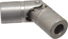 Lovejoy - 1" Bore Depth, 1,040 In/Lbs. Torque, D-Type Single Universal Joint - 1/2" Inside x 1" Outside Diam, 3-3/8" OAL - Exact Industrial Supply