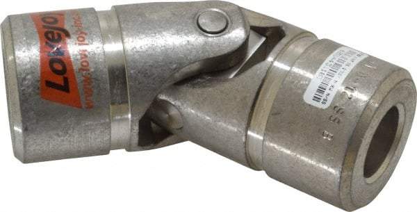 Lovejoy - 1-1/2" Bore Depth, 10,400 In/Lbs. Torque, D-Type Single Universal Joint - 1" Inside x 2" Outside Diam, 5-7/16" OAL - Exact Industrial Supply