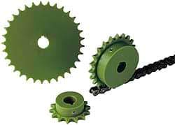 Poly Hi Solidur - 20 Teeth, 1/4" Chain Pitch, Chain Size 25, Roller Chain Sprockets - Exact Industrial Supply