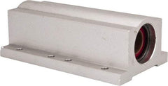 Pacific Bearing - 1/2" ID, 3-1/2" OAL x 1-1/4" OAH Closed Twin Pillow Block - 3-1/2 Inch Overall Length x 1-1/4 Inch Overall Height x 2 Inch Width, - Exact Industrial Supply