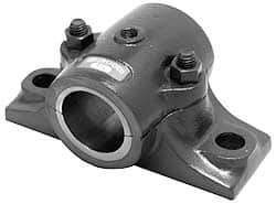 Made in USA - 6-3/4" OALSplit Bearing - Cast Iron - Exact Industrial Supply