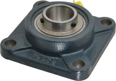 Value Collection - 108mm OAL4-Bolt Metric Flange - 4300 Lb Dyn Cap, Cast Iron - Exact Industrial Supply