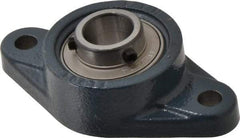 Value Collection - 113mm OAL2-Bolt Flange Bearing - 2830 Lb Dyn Cap, Cast Iron - Exact Industrial Supply