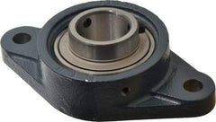 Value Collection - 161mm OAL2-Bolt Flange Bearing - 5650 Lb Dyn Cap, Cast Iron - Exact Industrial Supply