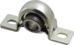 Value Collection - 3-3/8" OALPillow Block - 1160 Lb Dyn Cap, Steel - Exact Industrial Supply