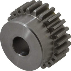 Browning - 16 Pitch, 1-1/2" Pitch Diam, 24 Tooth Spur Gear - 1/2" Bore Diam, 1-5/16" Hub Diam, Steel - Exact Industrial Supply