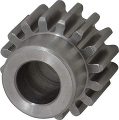 Browning - 12 Pitch, 1.333" Pitch Diam, 16 Tooth Spur Gear - 5/8" Bore Diam, 1-1/16" Hub Diam, Steel - Exact Industrial Supply