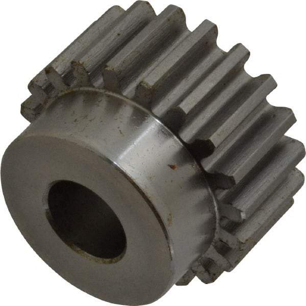 Browning - 12 Pitch, 1.667" Pitch Diam, 20 Tooth Spur Gear - 5/8" Bore Diam, 1-13/32" Hub Diam, Steel - Exact Industrial Supply