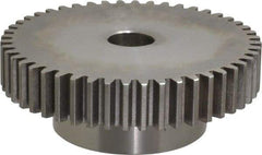 Browning - 12 Pitch, 4" Pitch Diam, 48 Tooth Spur Gear - 3/4" Bore Diam, 2-1/2" Hub Diam, Steel - Exact Industrial Supply