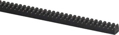 Browning - 1-1/4" Face Width, 6 Feet Long, 1-1/4" Thick Steel Gear Rack - 8 Pitch, 14-1/2° Pressure Angle - Exact Industrial Supply