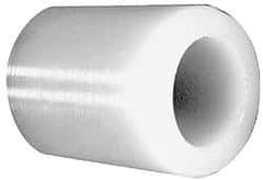 Made in USA - 1/2" Inside x 7/8" Outside Diam, Polyethylene Sleeve Bearing - 1-1/8" Flange Outside Diam, 1/8" Flange Thickness, 1" OAL - Exact Industrial Supply