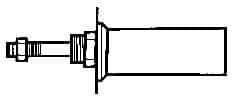 ARO/Ingersoll-Rand - Air Cylinder Flange - For 1-1/8" Air Cylinders, Use with ARO Economair Cylinders - Exact Industrial Supply