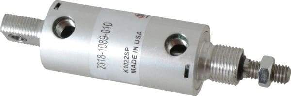 ARO/Ingersoll-Rand - 1" Stroke x 1-1/8" Bore Double Acting Air Cylinder - 1/8 Port, 3/8-16 Rod Thread - Exact Industrial Supply