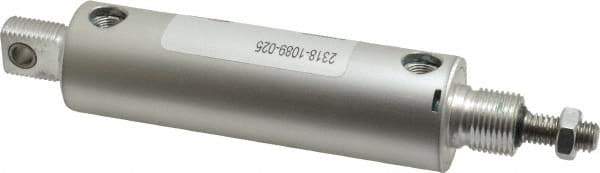 ARO/Ingersoll-Rand - 2-5/8" Stroke x 1-1/8" Bore Double Acting Air Cylinder - 1/8 Port, 3/8-16 Rod Thread - Exact Industrial Supply