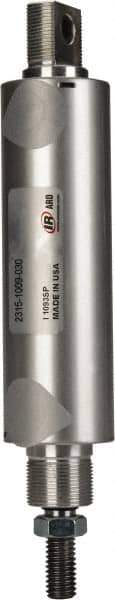 ARO/Ingersoll-Rand - 3" Stroke x 1-1/2" Bore Double Acting Air Cylinder - 1/4 Port, 1/2-13 Rod Thread - Exact Industrial Supply