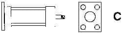 ARO/Ingersoll-Rand - Air Cylinder MF2 Cap Flange Mount Kit - For 3-1/4" Air Cylinders, Use with Provenair Series - Exact Industrial Supply