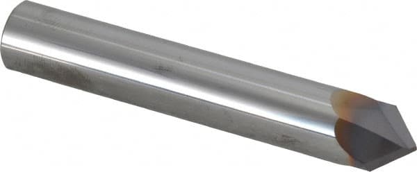 Niagara Cutter - 1/2" Diam 2 Flute Single End Solid Carbide Chamfer Mill - Exact Industrial Supply
