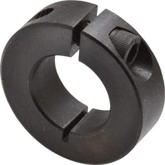Climax Metal Products - 7/8" Bore, Steel, One Piece Clamp Collar - 1-5/8" Outside Diam, 1/2" Wide - Exact Industrial Supply