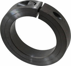 Climax Metal Products - 2-15/16" Bore, Steel, One Piece Clamp Collar - 4-1/4" Outside Diam, 7/8" Wide - Exact Industrial Supply