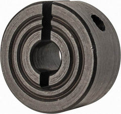 Climax Metal Products - 5mm Bore, Steel, One Piece Clamp Collar - 11/16" Outside Diam - Exact Industrial Supply