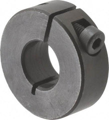 Climax Metal Products - 13mm Bore, Steel, One Piece Clamp Collar - 1-1/4" Outside Diam - Exact Industrial Supply