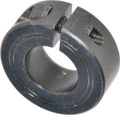 Climax Metal Products - 20mm Bore, Steel, One Piece Clamp Collar - 1-5/8" Outside Diam - Exact Industrial Supply