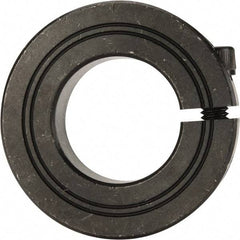 Climax Metal Products - 25mm Bore, Steel, One Piece Clamp Collar - 1-7/8" Outside Diam - Exact Industrial Supply