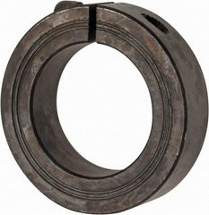 Climax Metal Products - 36mm Bore, Steel, One Piece Clamp Collar - 2-1/4" Outside Diam - Exact Industrial Supply