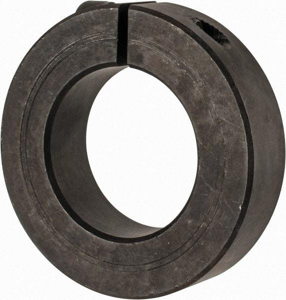 Climax Metal Products - 42mm Bore, Steel, One Piece Clamp Collar - 2-7/8" Outside Diam - Exact Industrial Supply