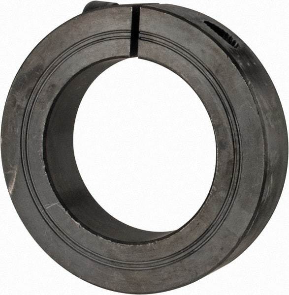 Climax Metal Products - 50mm Bore, Steel, One Piece Clamp Collar - 3-1/8" Outside Diam - Exact Industrial Supply