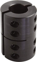 Climax Metal Products - 1-3/8" Inside x 2-3/8" Outside Diam, Two Piece Rigid Coupling without Keyway - 3-5/8" Long - Exact Industrial Supply