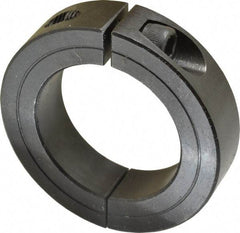 Climax Metal Products - 1-7/8" Bore, Steel, Two Piece Two Piece Split Shaft Collar - 2-7/8" Outside Diam, 11/16" Wide - Exact Industrial Supply