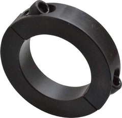 Climax Metal Products - 1-15/16" Bore, Steel, Two Piece Shaft Collar - 3" Outside Diam, 11/16" Wide - Exact Industrial Supply