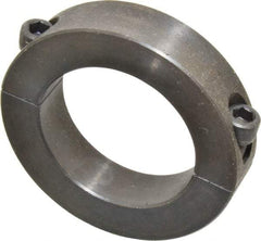 Climax Metal Products - 2-1/8" Bore, Steel, Two Piece Two Piece Split Shaft Collar - 3-1/4" Outside Diam, 3/4" Wide - Exact Industrial Supply