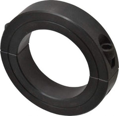 Climax Metal Products - 2-5/16" Bore, Steel, Two Piece Two Piece Split Shaft Collar - 3-1/2" Outside Diam, 3/4" Wide - Exact Industrial Supply