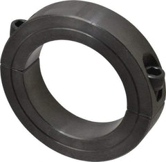 Climax Metal Products - 2-5/8" Bore, Steel, Two Piece Two Piece Split Shaft Collar - 3-7/8" Outside Diam, 7/8" Wide - Exact Industrial Supply