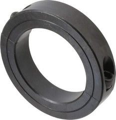 Climax Metal Products - 2-7/8" Bore, Steel, Two Piece Two Piece Split Shaft Collar - 4-1/4" Outside Diam, 7/8" Wide - Exact Industrial Supply
