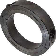 Climax Metal Products - 3" Bore, Steel, Two Piece Shaft Collar - 4-1/4" Outside Diam, 7/8" Wide - Exact Industrial Supply