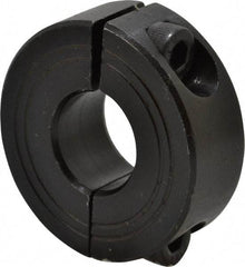 Climax Metal Products - 13mm Bore, Steel, Two Piece Shaft Collar - 1-1/4" Outside Diam - Exact Industrial Supply