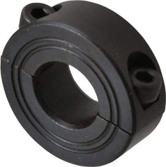 Climax Metal Products - 14mm Bore, Steel, Two Piece Shaft Collar - 1-1/4" Outside Diam - Exact Industrial Supply