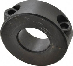 Climax Metal Products - 21mm Bore, Steel, Two Piece Shaft Collar - 1-3/4" Outside Diam - Exact Industrial Supply