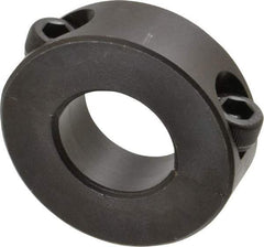 Climax Metal Products - 22mm Bore, Steel, Two Piece Shaft Collar - 1-3/4" Outside Diam - Exact Industrial Supply