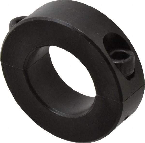 Climax Metal Products - 28mm Bore, Steel, Two Piece Shaft Collar - 2" Outside Diam - Exact Industrial Supply