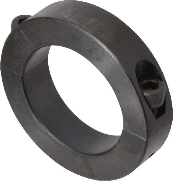 Climax Metal Products - 55mm Bore, Steel, Two Piece Shaft Collar - 3-1/4" Outside Diam - Exact Industrial Supply