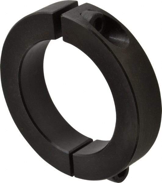 Climax Metal Products - 60mm Bore, Steel, Two Piece Shaft Collar - 3-1/2" Outside Diam - Exact Industrial Supply