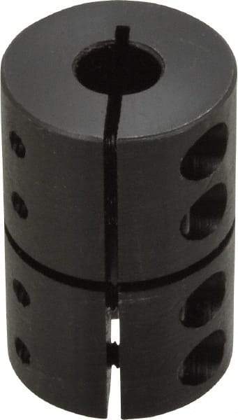 Climax Metal Products - 3/8" Inside x 1-1/16" Outside Diam, Rigid Coupling without Keyway - 1-5/8" Long - Exact Industrial Supply