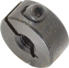 Climax Metal Products - 10-32 Thread, Steel, One Piece Threaded Shaft Collar - 11/16" Outside Diam, 5/16" Wide - Exact Industrial Supply