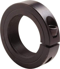 Climax Metal Products - 1-3/4-16 Thread, Steel, One Piece Threaded Shaft Collar - 2-3/4" Outside Diam, 11/16" Wide - Exact Industrial Supply